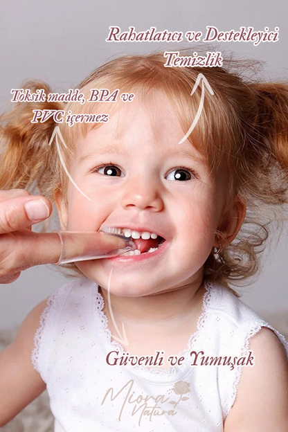 Bebek Parmak Diş Fırçası Silikon Hijyenik Kutulu