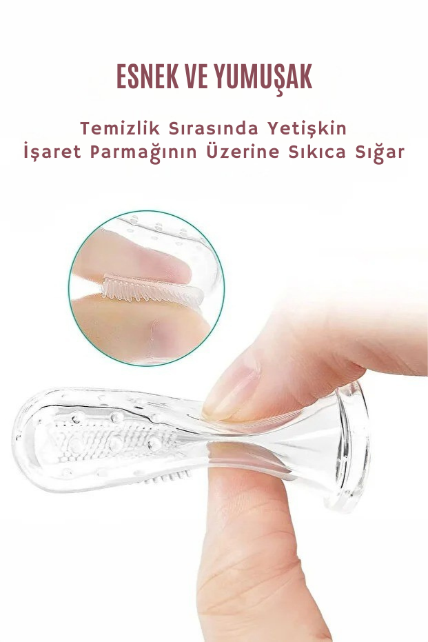 Bebek Parmak Diş Fırçası Silikon Hijyenik Kutulu
